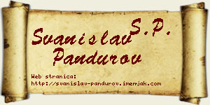 Svanislav Pandurov vizit kartica